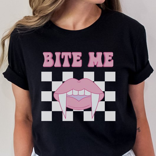 Funny Bite Me Shirt Gothic T-Shirt