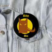 Funny Bite Me Spooky Werewolf Halloween Button (Beispiel)