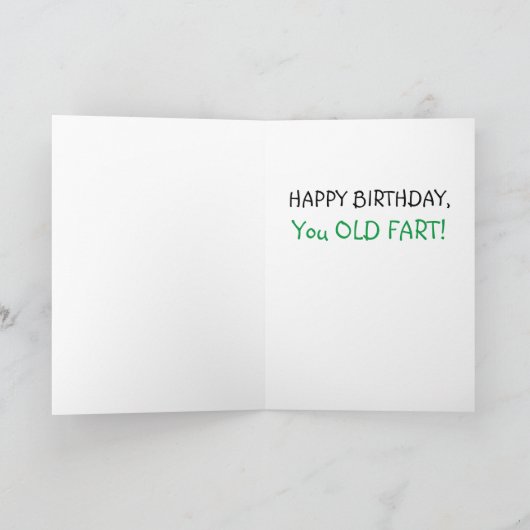 Funny Bithrday Card - Grumpy Old Furz zu erledigen Karte (Innenseite)