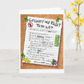 Funny Bithrday Card - Grumpy Old Furz zu erledigen Karte (Gelbe Blume)