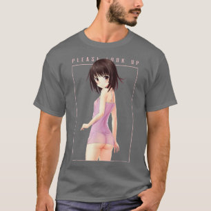 Funny Bitte schauen Sie auf Sey Anime Girl Ästheti T-Shirt
