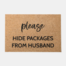 Funny Bitte verstecken Sie Pakete von Husband