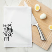 Funny Bitte Wein nachfüllen Geschirrtuch (Viertel Falte)