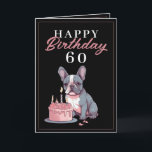 Funny Black and Pink Bulldog Husband Birthday Karte<br><div class="desc">Funny Black and Pink Bulldog Husband Birthday, ein lustiges und cooles Design für jeden, der eine einzigartige Geburtstagskarte für seinen Ehemann zum Geburtstag sucht. Das Design ist auffallend, es verfügt über einen niedlichen, französischen Bulldog mit Geburtstagstorte und bearbeitbare Textinformationen. Wenn Sie Probleme mit der Anpassung der Vorlage haben, können Sie...</div>