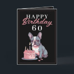 Funny Black and Pink Bulldog Husband Birthday Karte<br><div class="desc">Funny Black and Pink Bulldog Husband Birthday, ein lustiges und cooles Design für jeden, der eine einzigartige Geburtstagskarte für seinen Ehemann zum Geburtstag sucht. Das Design ist auffallend, es verfügt über einen niedlichen, französischen Bulldog mit Geburtstagstorte und bearbeitbare Textinformationen. Wenn Sie Probleme mit der Anpassung der Vorlage haben, können Sie...</div>