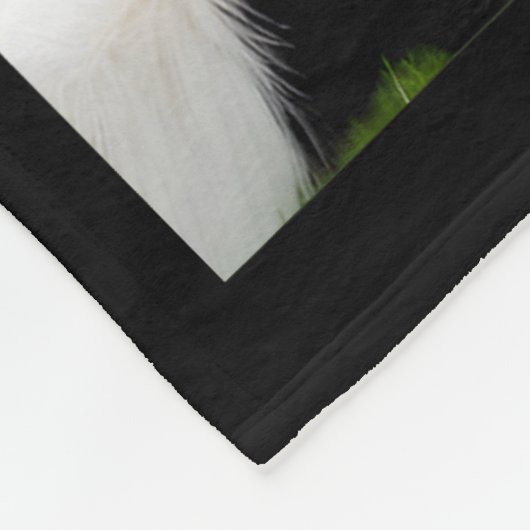 Funny Black And White Cat Cow Selfie  Fleecedecke (Ecke)