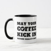 Funny Black and White Coffee Lovers Tasse (Links)