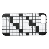 Funny Black and White Crossword Puzzle Game Case-Mate iPhone Hülle (Rückseite (Horizontal))