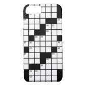 Funny Black and White Crossword Puzzle Game Case-Mate iPhone Hülle (Rückseite)