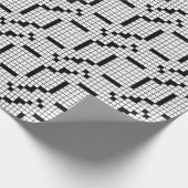 Funny Black and White Crossword Puzzle Game Geschenkpapier (Ecke)