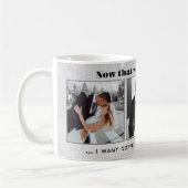 Funny Black and White Wedding Foto Tasse (Links)