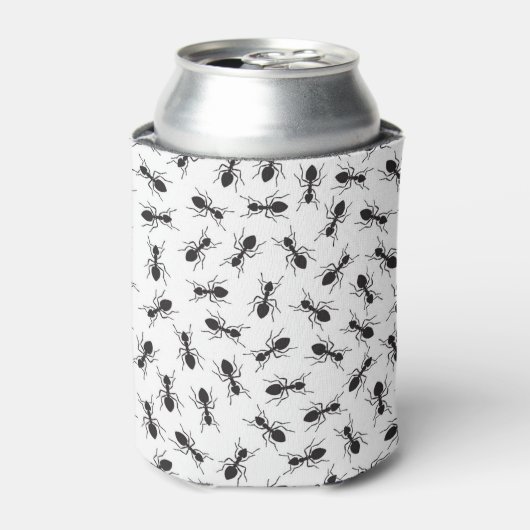 Funny Black Ants Pattern Dosenkühler (Kanne Vorderseite)