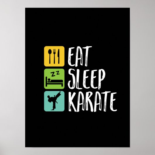 Funny Black Belt Martial Arts Frische Pasta machen Poster (Vorne)