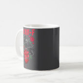 Funny Black Bird F-caw-f Anti Valentines Day Singl Kaffeetasse (Vorderseite Links)