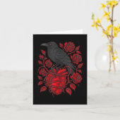 Funny Black Bird F-caw-f Anti Valentines Day Singl Karte (Gelbe Blume)