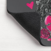 Funny Black Bird F-caw-f Anti Valentines Day Singl Mousepad (Ecke)