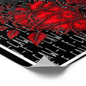 Funny Black Bird F-caw-f Anti Valentines Day Singl Poster (Ecke)