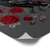 Funny Black Bird F-caw-f Anti Valentines Day Singl Poster (Ecke)