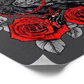 Funny Black Bird F-caw-f Anti Valentines Day Singl Poster (Ecke)