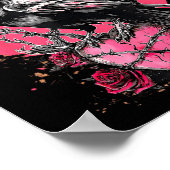 Funny Black Bird F-caw-f Anti Valentines Day Singl Poster (Ecke)