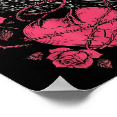 Funny Black Bird F-caw-f Anti Valentines Day Singl Poster (Ecke)