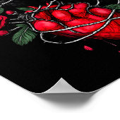 Funny Black Bird F-caw-f Anti Valentines Day Singl Poster (Ecke)