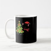 Funny Black Ca Pushing Christmas Tree Over Cat Wha Kaffeetasse (Links)