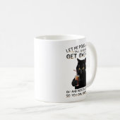 Funny Black Cat Attitude DesignKlassische Tasse, 1 Kaffeetasse (VorderseiteRechts)