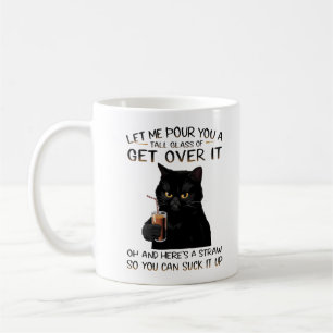 Funny Black Cat Attitude DesignKlassische Tasse, 1 Kaffeetasse