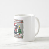 Funny Black Cat Christmas Dear Santa, I Can Explai Kaffeetasse (VorderseiteRechts)