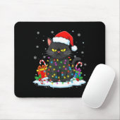 Funny Black Cat Christmas For Men Women Youth Girl Mousepad (Mit Mouse)