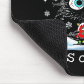 Funny Black Cat Christmas I Survived 67 Days Of Sc Mousepad (Ecke)