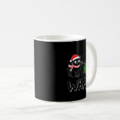 Funny Black Cat Christmas Tree Merry Xmas Humor Ca Kaffeetasse (VorderseiteRechts)