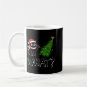 Funny Black Cat Christmas Tree Merry Xmas Humor Ca Kaffeetasse (Links)