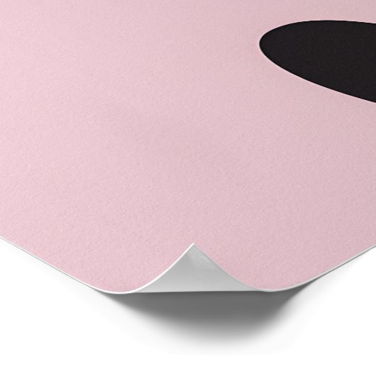 Funny Black Cat Coffee Moon Poster (Ecke)