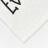 Funny Black Cat Es ist schön Im feinen Alles ist F Fleecedecke (Ecke)