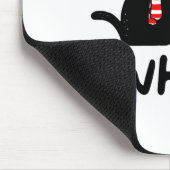 Funny Black Cat Geschenk Pushing Weihnachtsbaum üb Mousepad (Ecke)