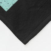 Funny Black Cat Gift Pushing Christmas Tree Over C Fleecedecke (Ecke)