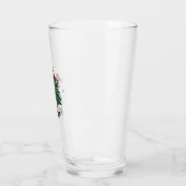 Funny Black Cat Gift Pushing Christmas Tree Over C Glas (Links)