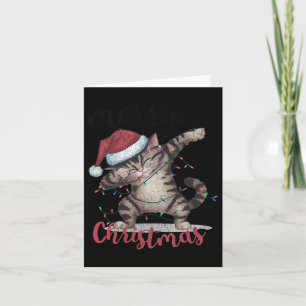 Funny Black Cat Halloween Funny Christmas Karte