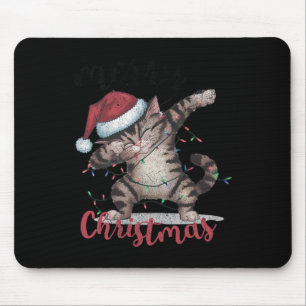 Funny Black Cat Halloween Funny Christmas Mousepad