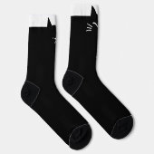 Funny Black Cat Head Socks Socken (Rechts)