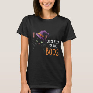 Funny Black Cat Hier für den Boos-T - Shirt C