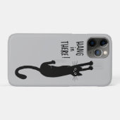 Funny Black Cat hing weiter | Hang da rein! Case-Mate iPhone Hülle (Rückseite (Horizontal))