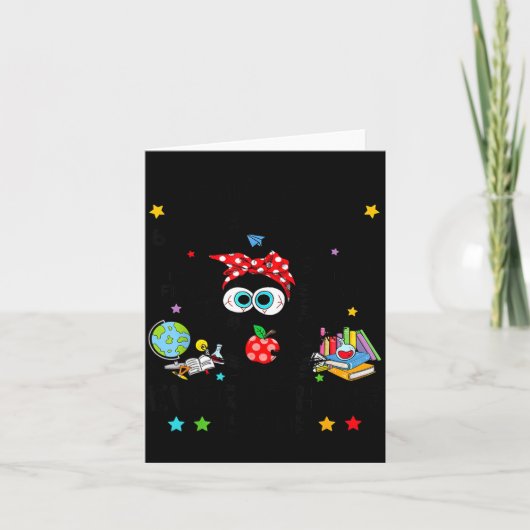 Funny Black Cat I Survived 67 Days Of School I'm F Karte (Vorderseite)