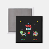 Funny Black Cat I Survived 67 Days Of School I'm F Magnet (Vorderseite/Rückseite)