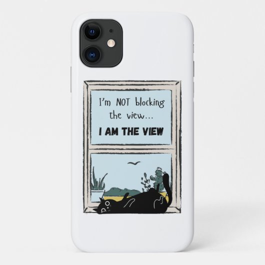 Funny Black Cat, ich bin der Blick Case-Mate iPhone Hülle (Rückseite)