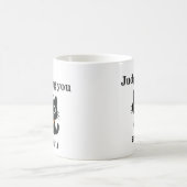 Funny Black Cat "Juding You Silently" Sarcastic Kaffeetasse (Mittel)