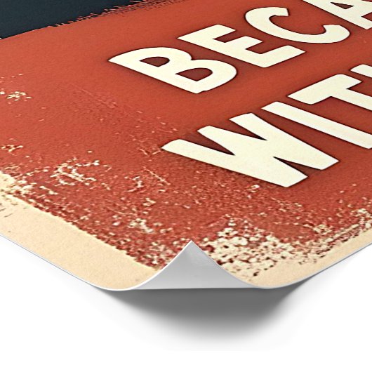 Funny Black Cat Kaffee Kunst Poster (Ecke)