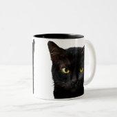 Funny Black Cat Kaffee Tasse Cut Cat Lover Geschen (VorderseiteRechts)